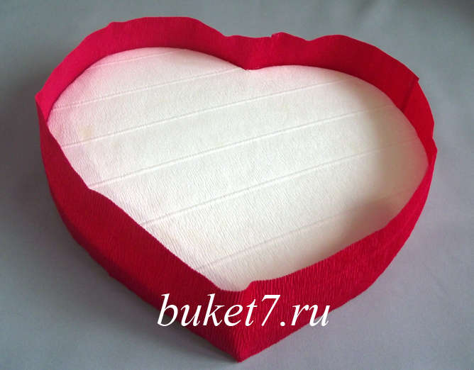 Сердце из конфет Фото МК Шаг 11