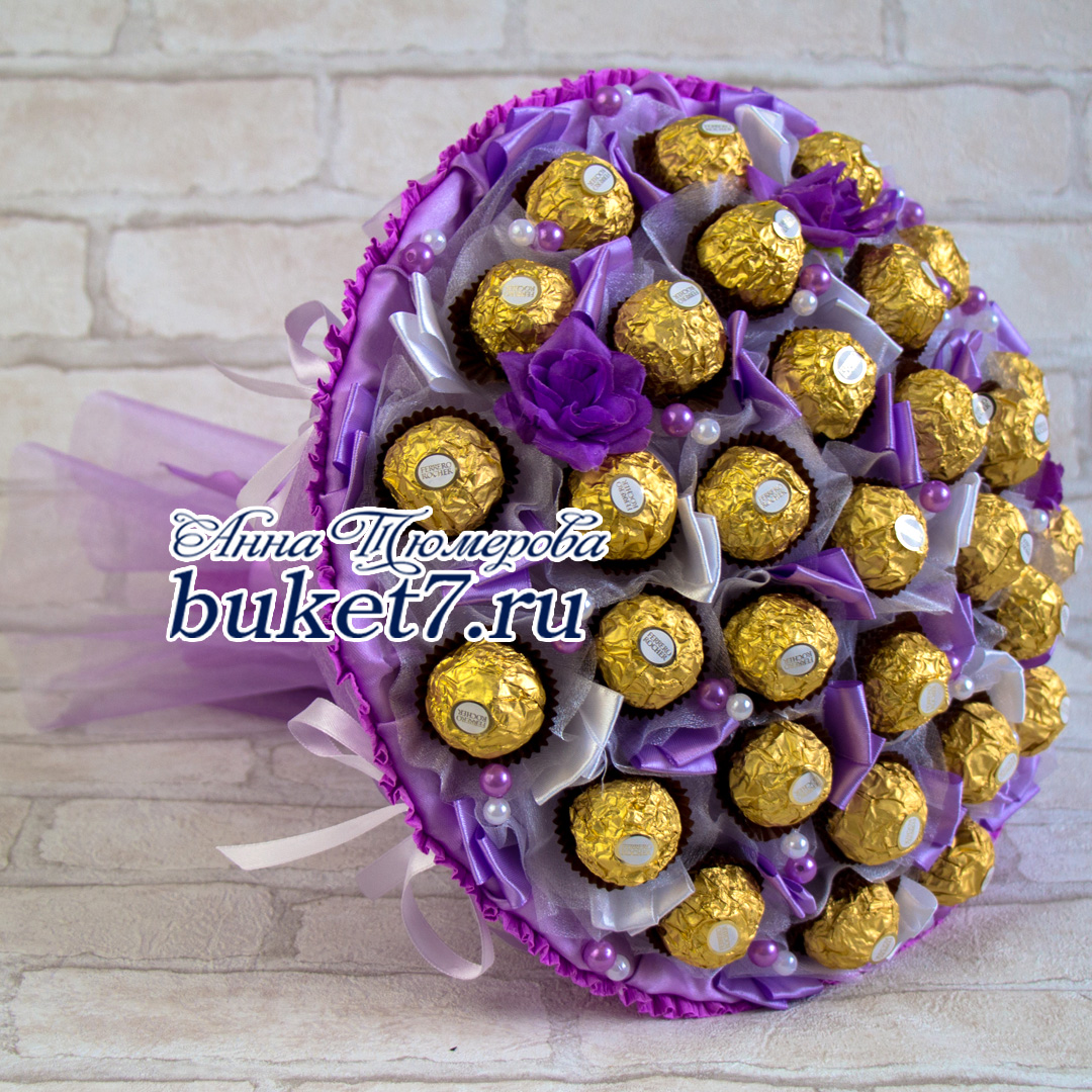 Букет из конфет Ferrero Roshe своими руками