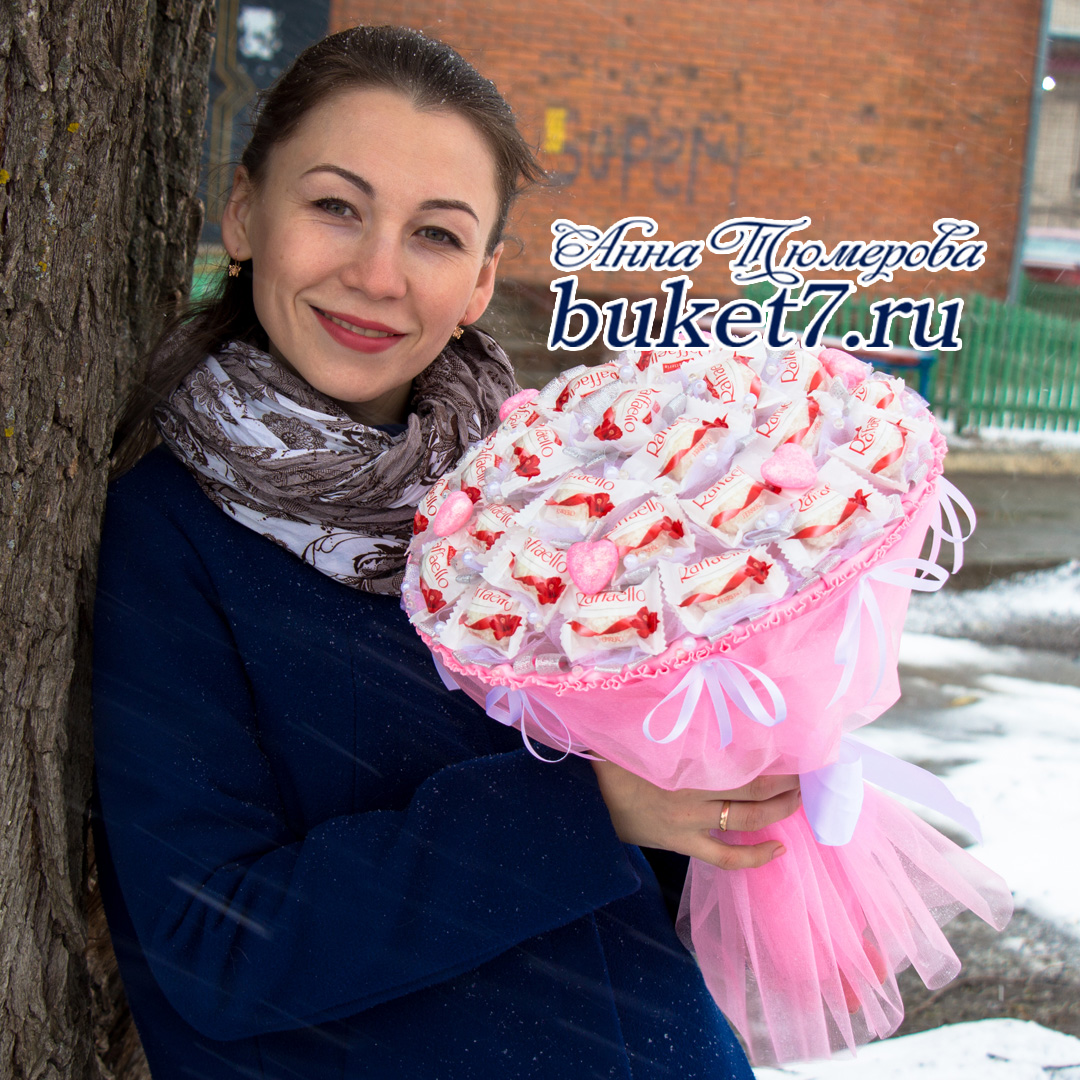 Букет из конфет Raffaello своими руками