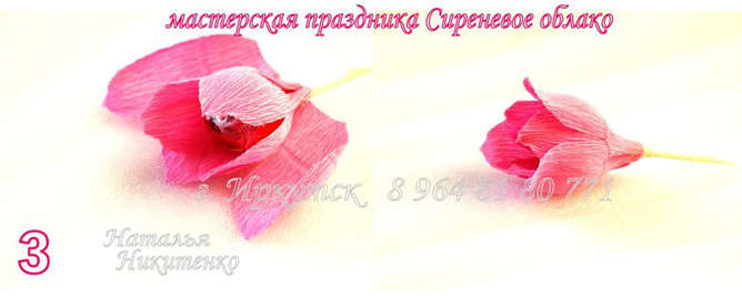Фотомастер-класс тюльпан из конфет. Фото 3