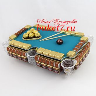 Фото Бильярд из конфет